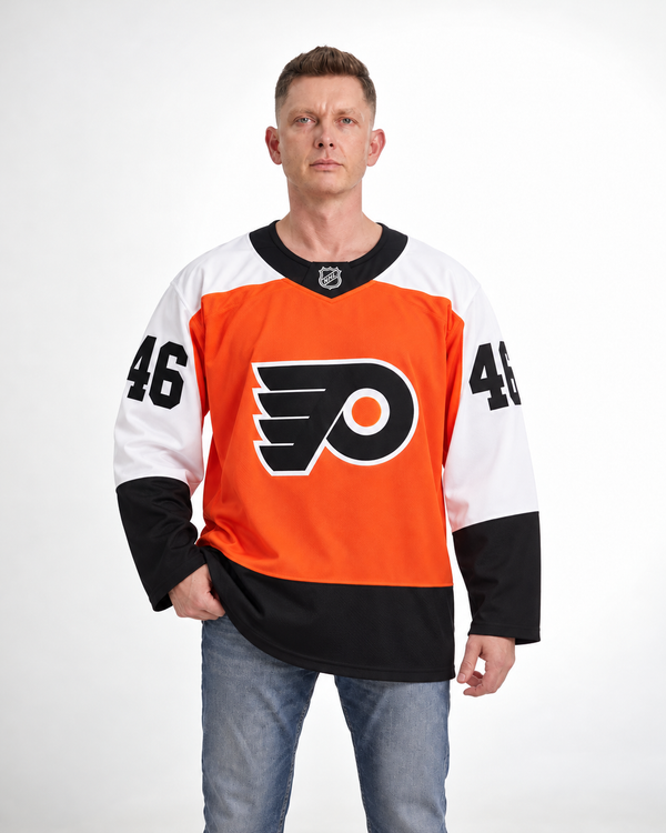 Philadelphia Flyers - Trevor Zegras - Orange - Front