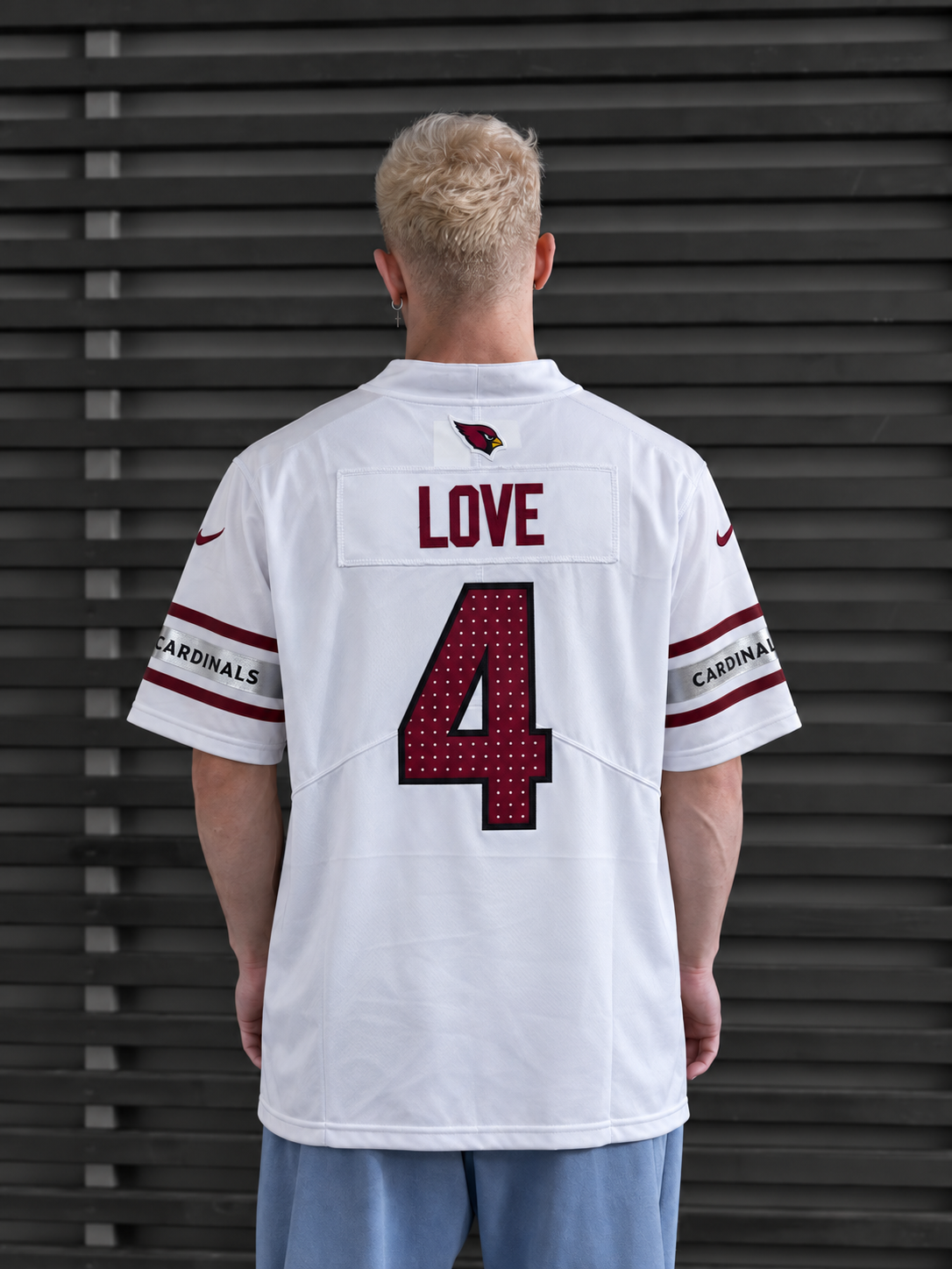 Arizona Cardinals - Jeremiyah Love - White back view