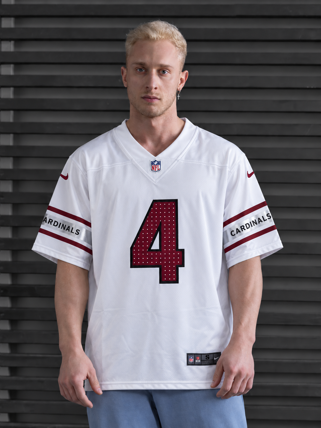 Arizona Cardinals - Jeremiyah Love - White front view