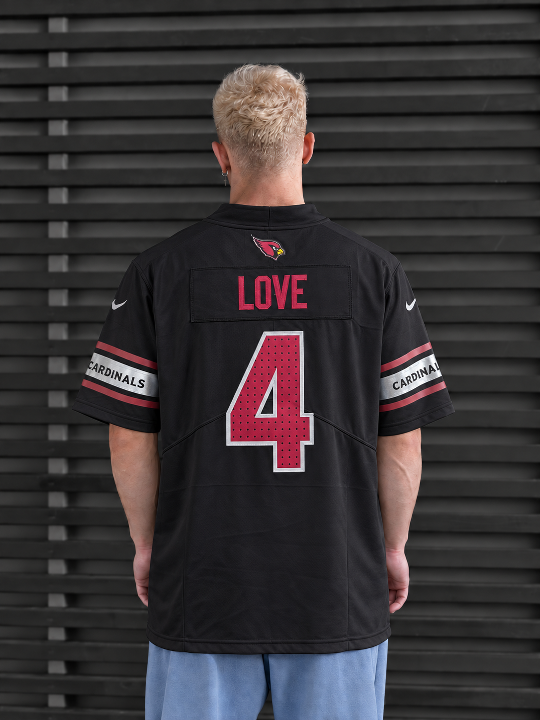 Arizona Cardinals - Jeremiyah Love - Black back view