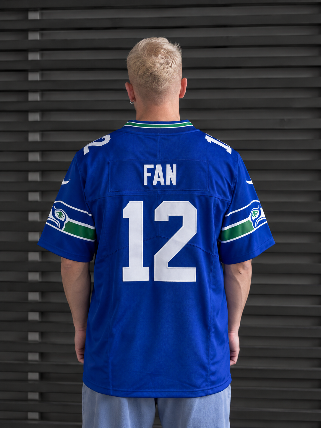 Seattle Seahawks - 12th Fan - Royal Blue back view