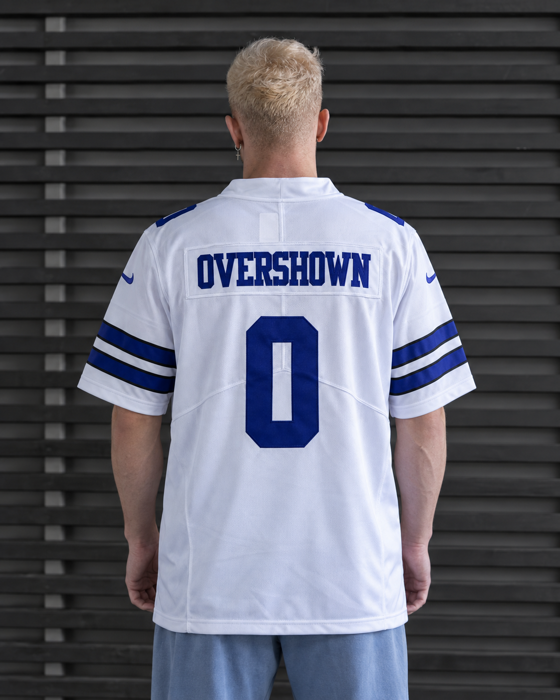 Dallas Cowboys - DeMarvion Overshown - White back view