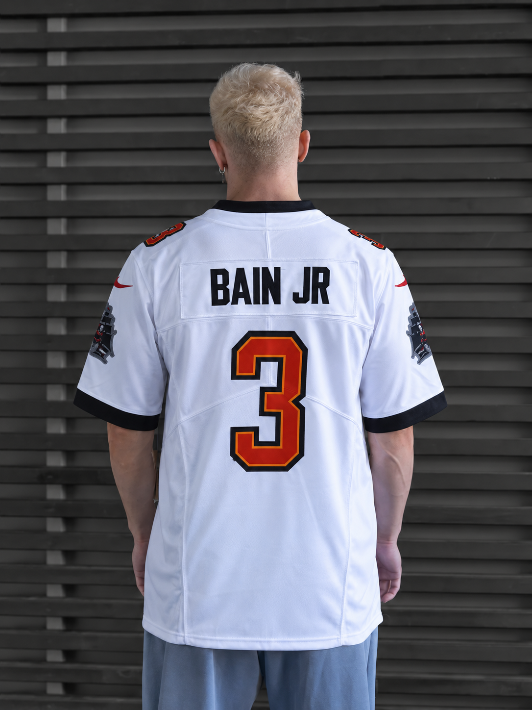 Tampa Bay Buccaneers - Rueben Bain Jr. - White back view