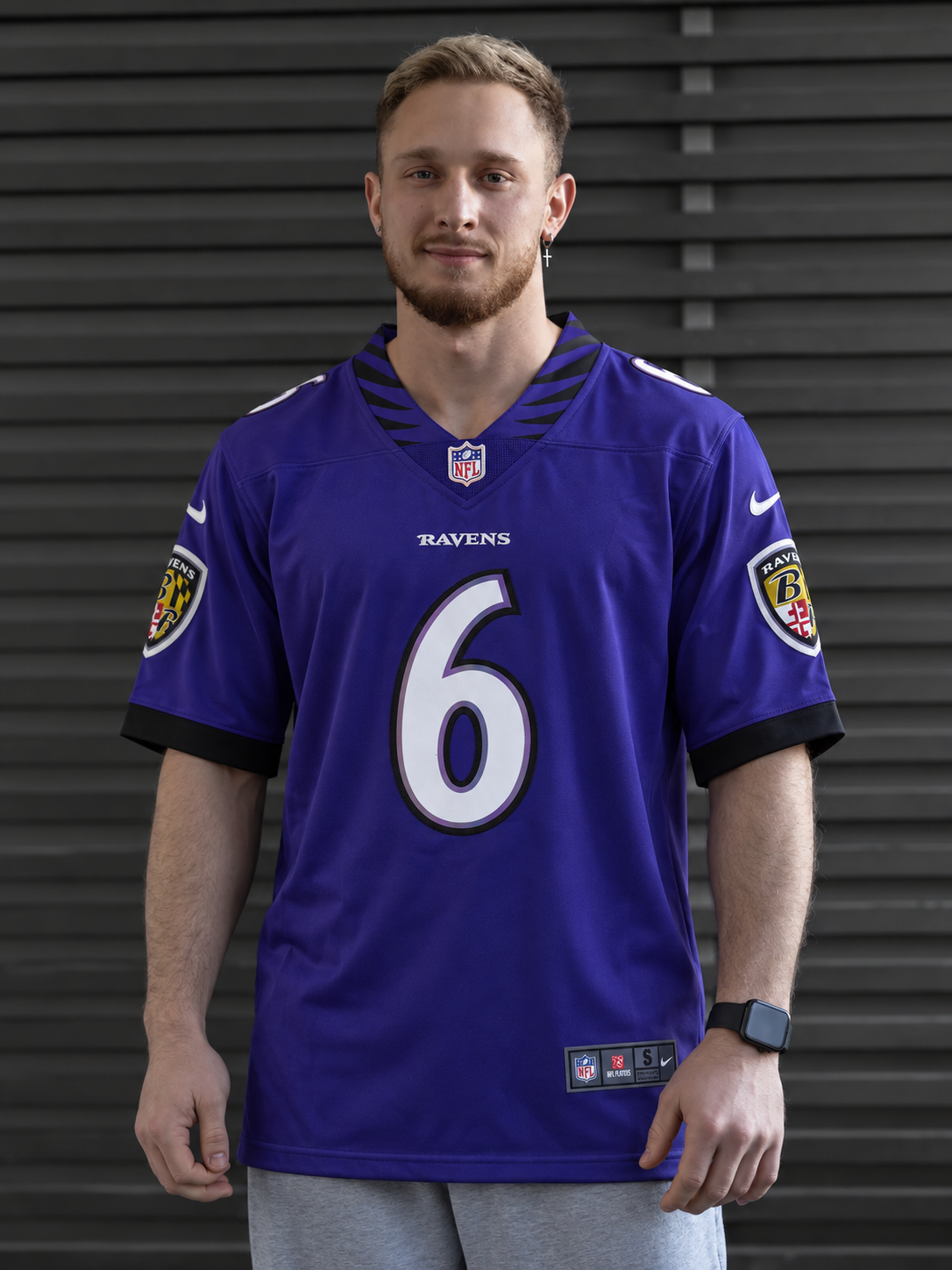 Baltimore Ravens - Ja'Kobi Lane - Purple/Black front view