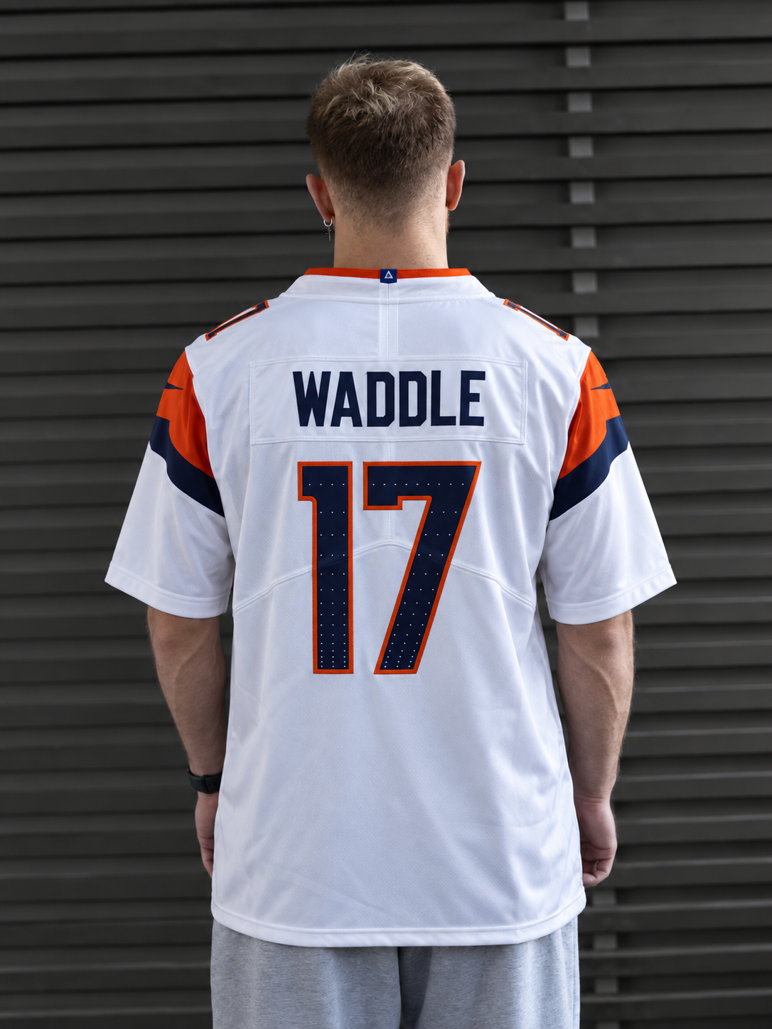 Denver Broncos - Jaylen Waddle - White back view