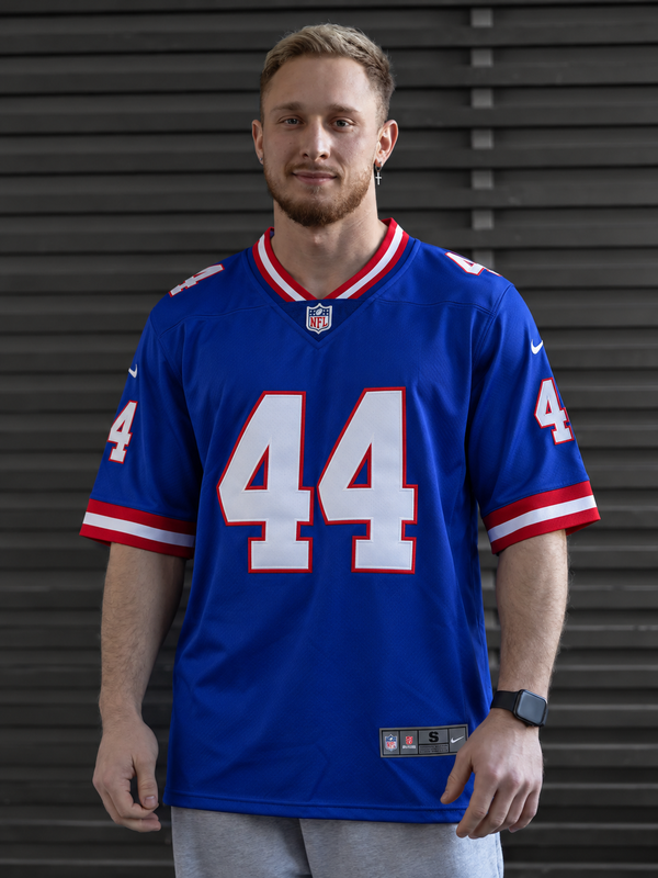 New York Giants - Cam Skattebo - Royal Blue front view