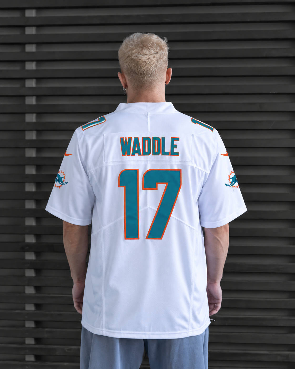 Miami Dolphins - Jaylen Waddle - White back view