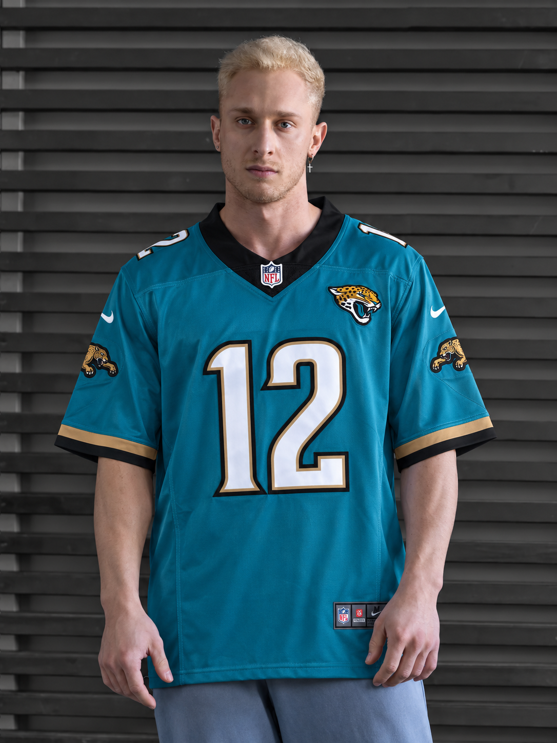 Jacksonville Jaguars - Travis Hunter - Aqua front view