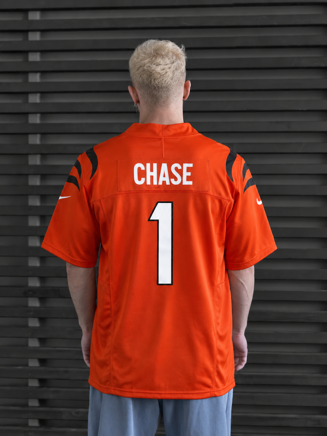Cincinnati Bengals - Ja'Marr Chase - Orange back view