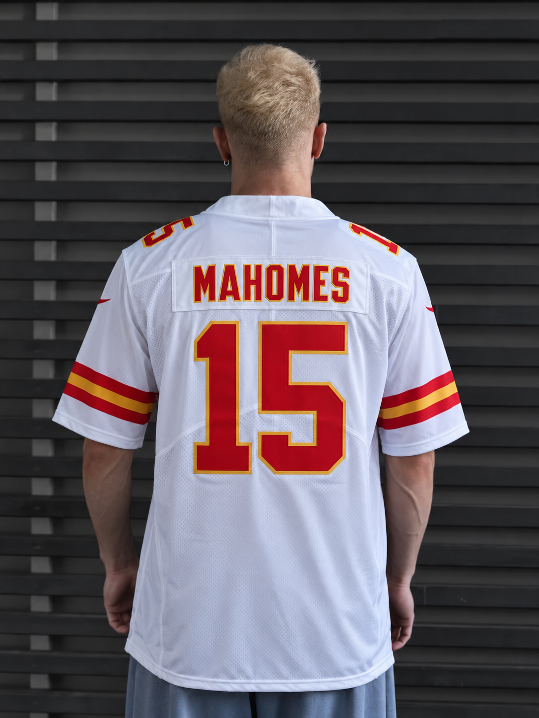 Kansas City Chiefs - Patrick Mahomes - White back view