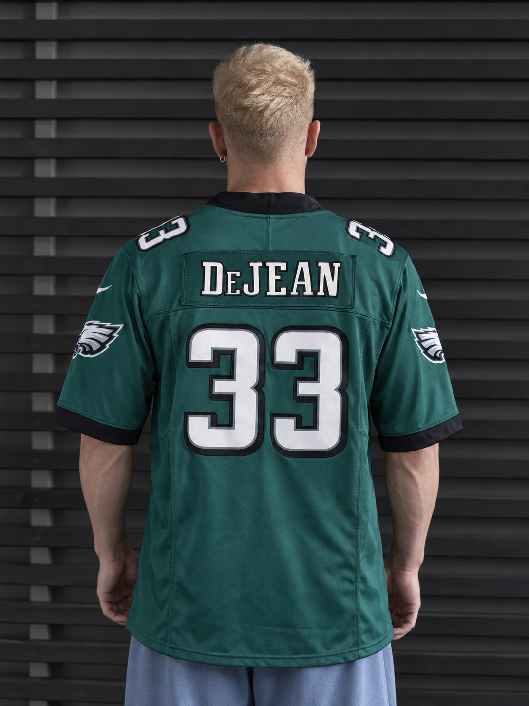 Philadelphia Eagles - Cooper DeJean - Midnight Green back view