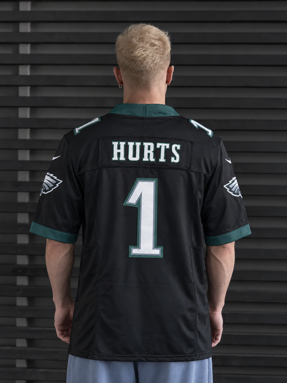 Philadelphia Eagles - Jalen Hurts - Black back view