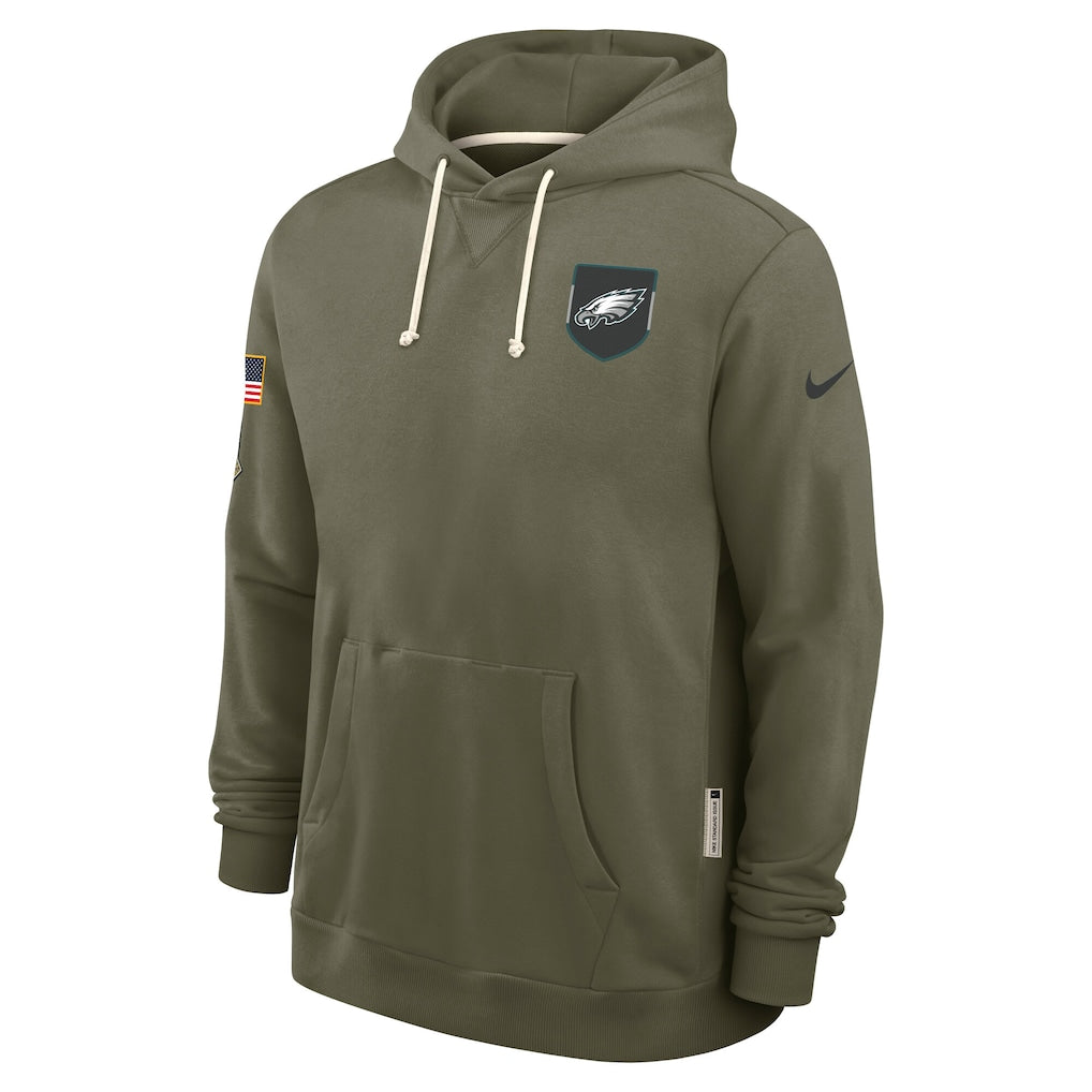 Olive Green “Salute To Service” Pull-Over Hoodie