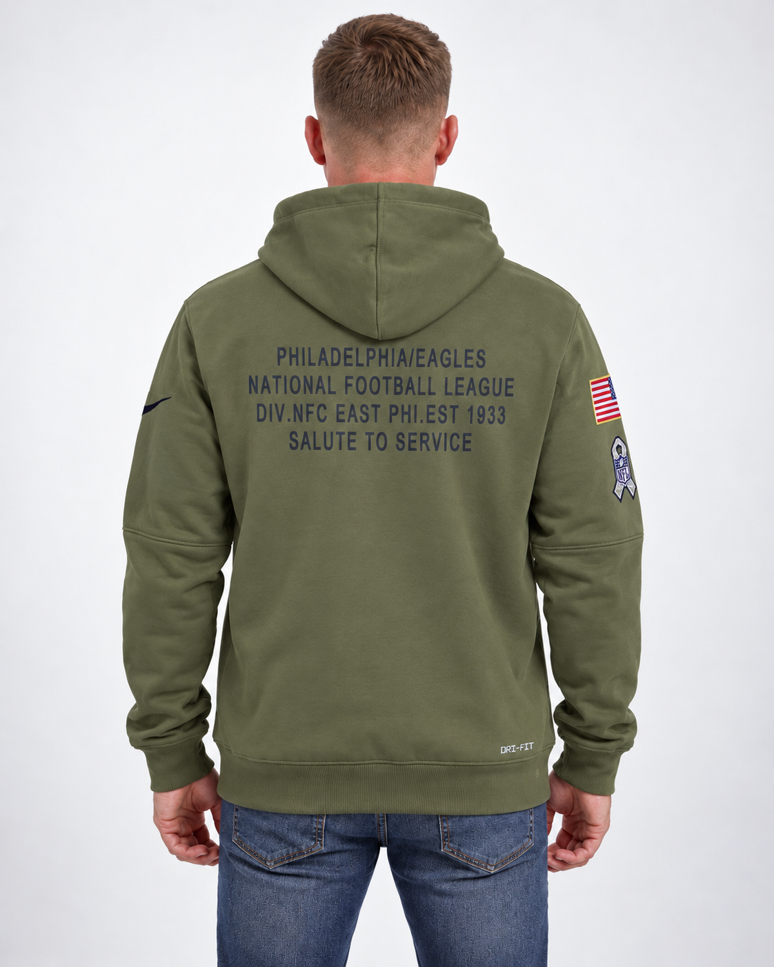 Philadelphia Eagles - Salute To Service Hoodie - Olive Green