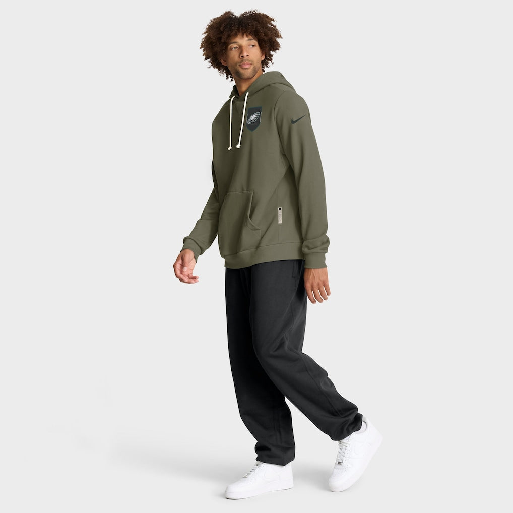 Olive Green “Salute To Service” Pull-Over Hoodie