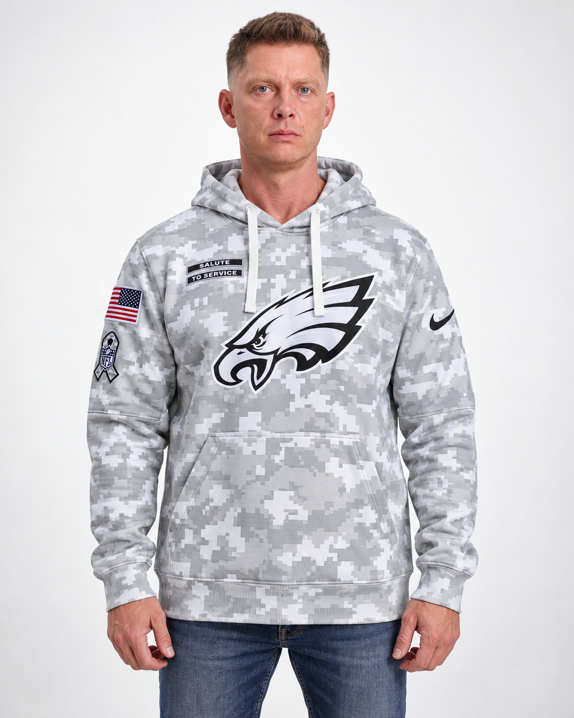 Philadelphia Eagles - Salute To Service Hoodie - Arctic Camo