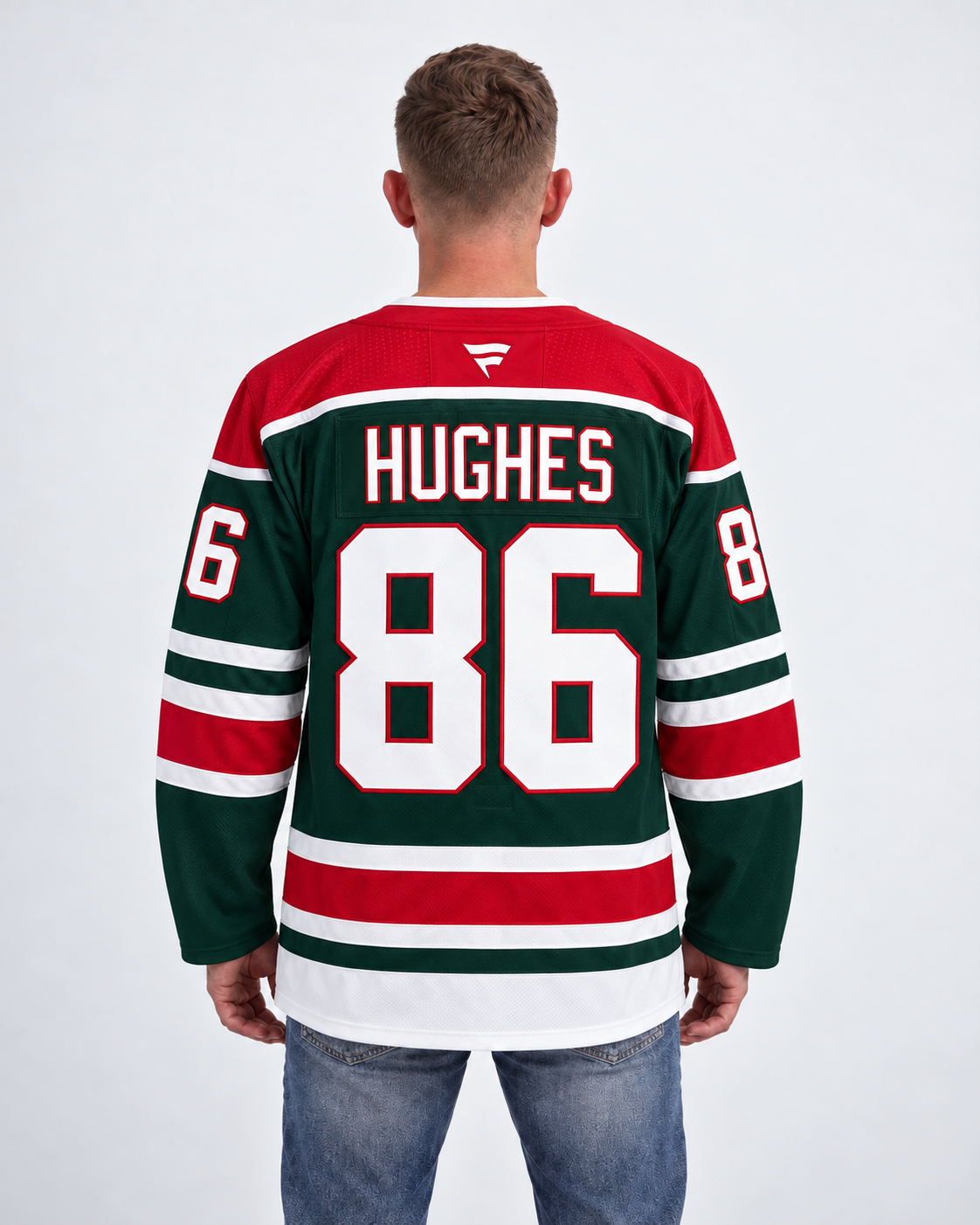 New Jersey Devils - Jack Hughes - Green - Back