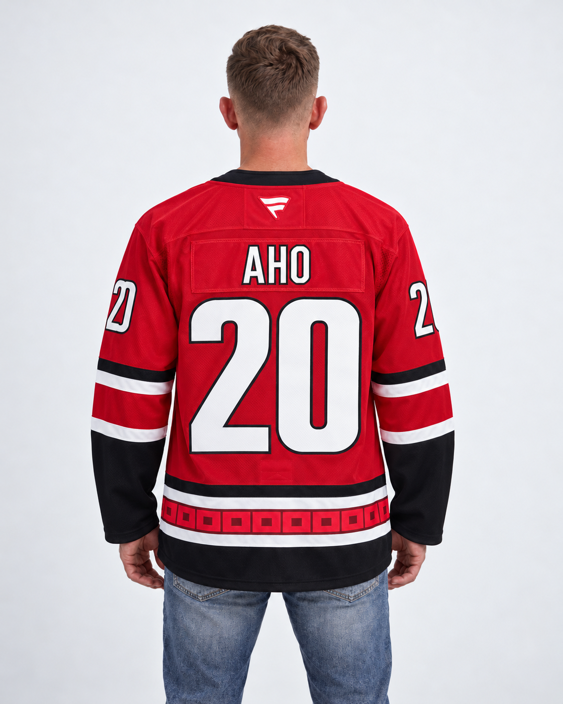 Carolina Hurricanes - Sebastian Aho - Red - Back