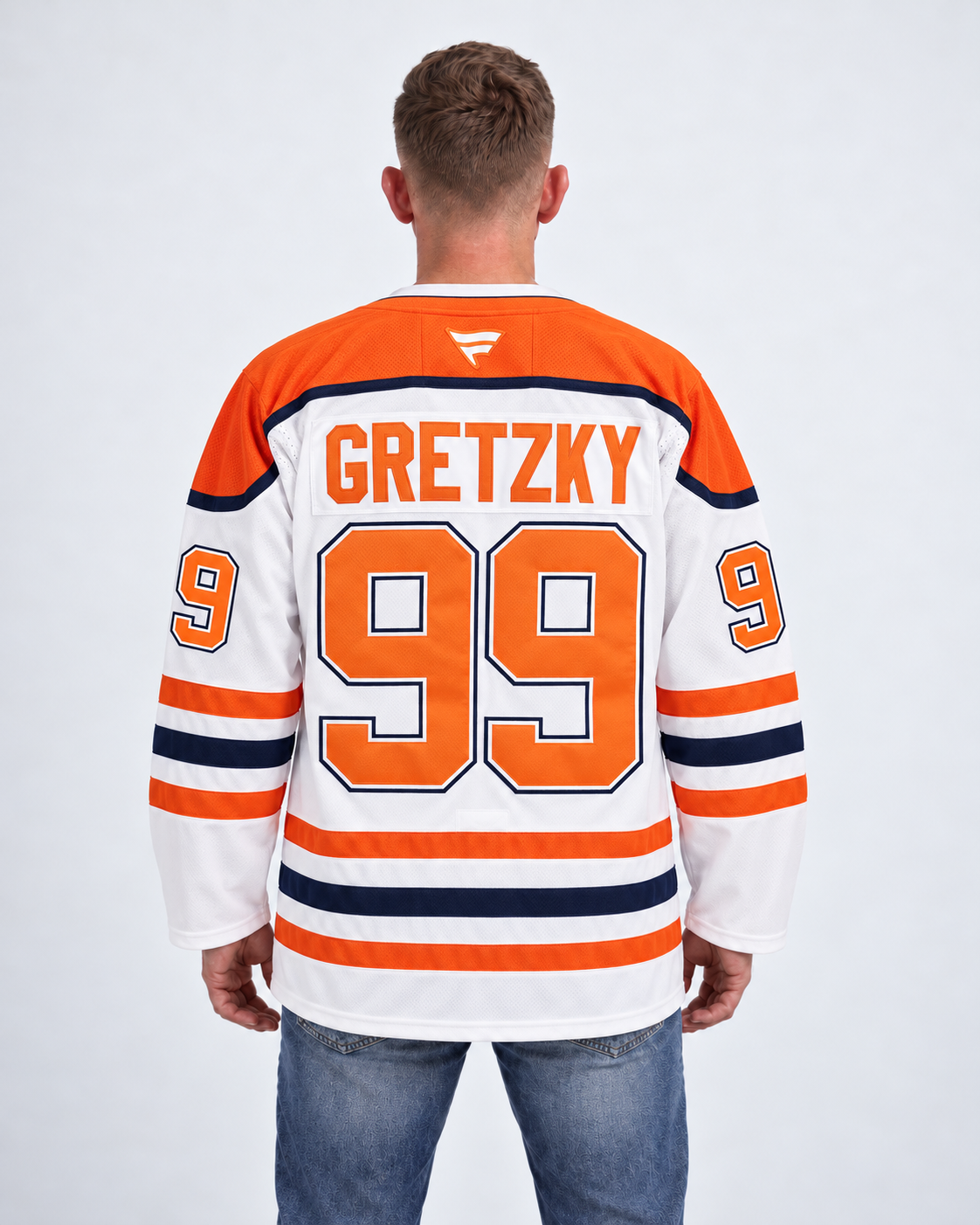Edmonton Oilers - Wayne Gretzky - White - Back
