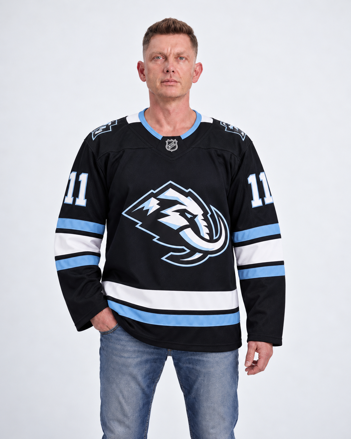 Utah Mammoth - Dylan Guenther - Black - Front
