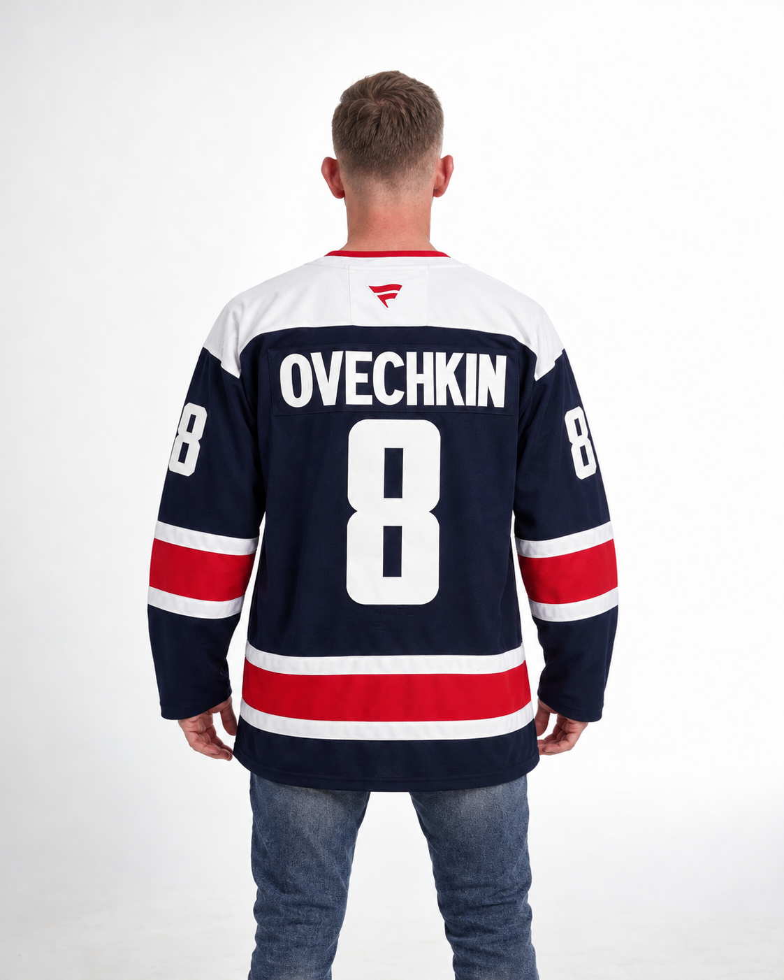 Washington Capitals - Alex Ovechkin - Navy Blue - Back