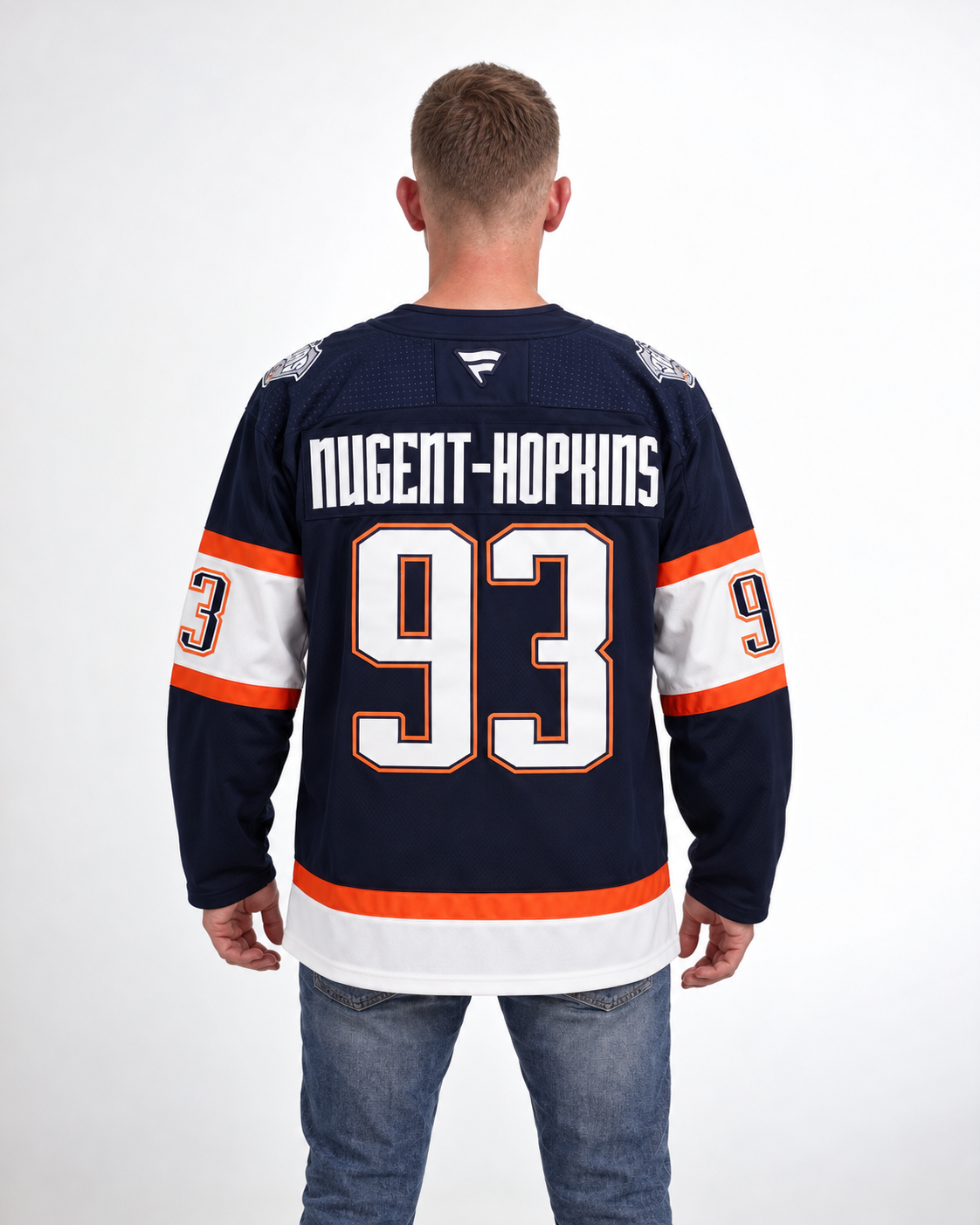 Edmonton Oilers - Ryan Nugent-Hopkins - Navy Blue - Back