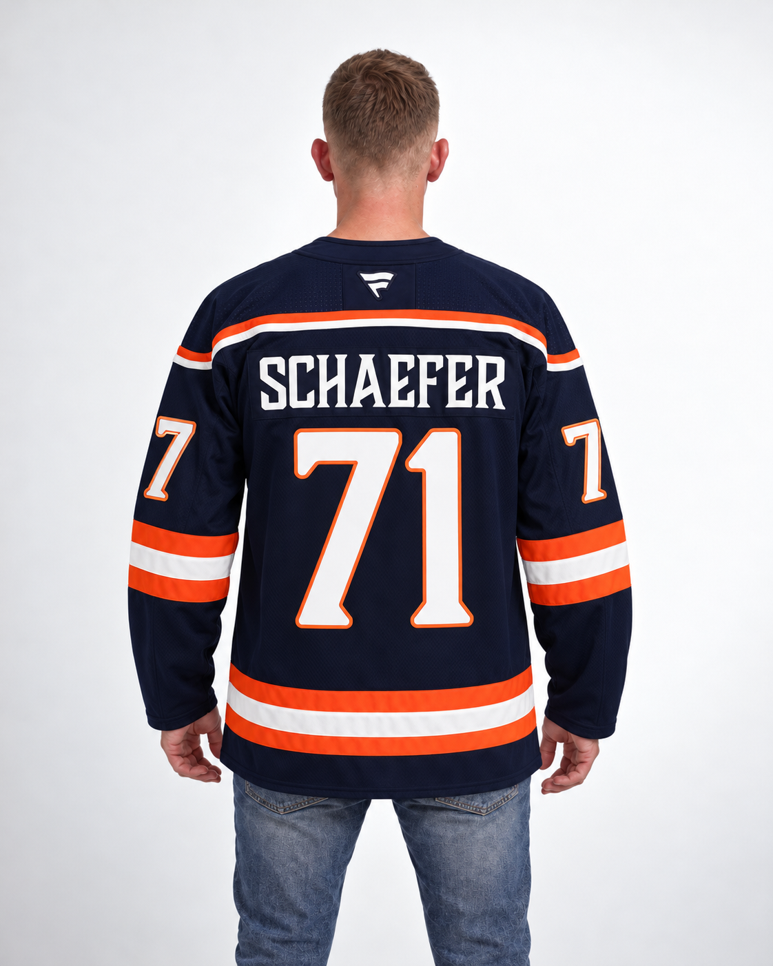 New York Islanders - Matthew Schaefer - Navy Blue - Back