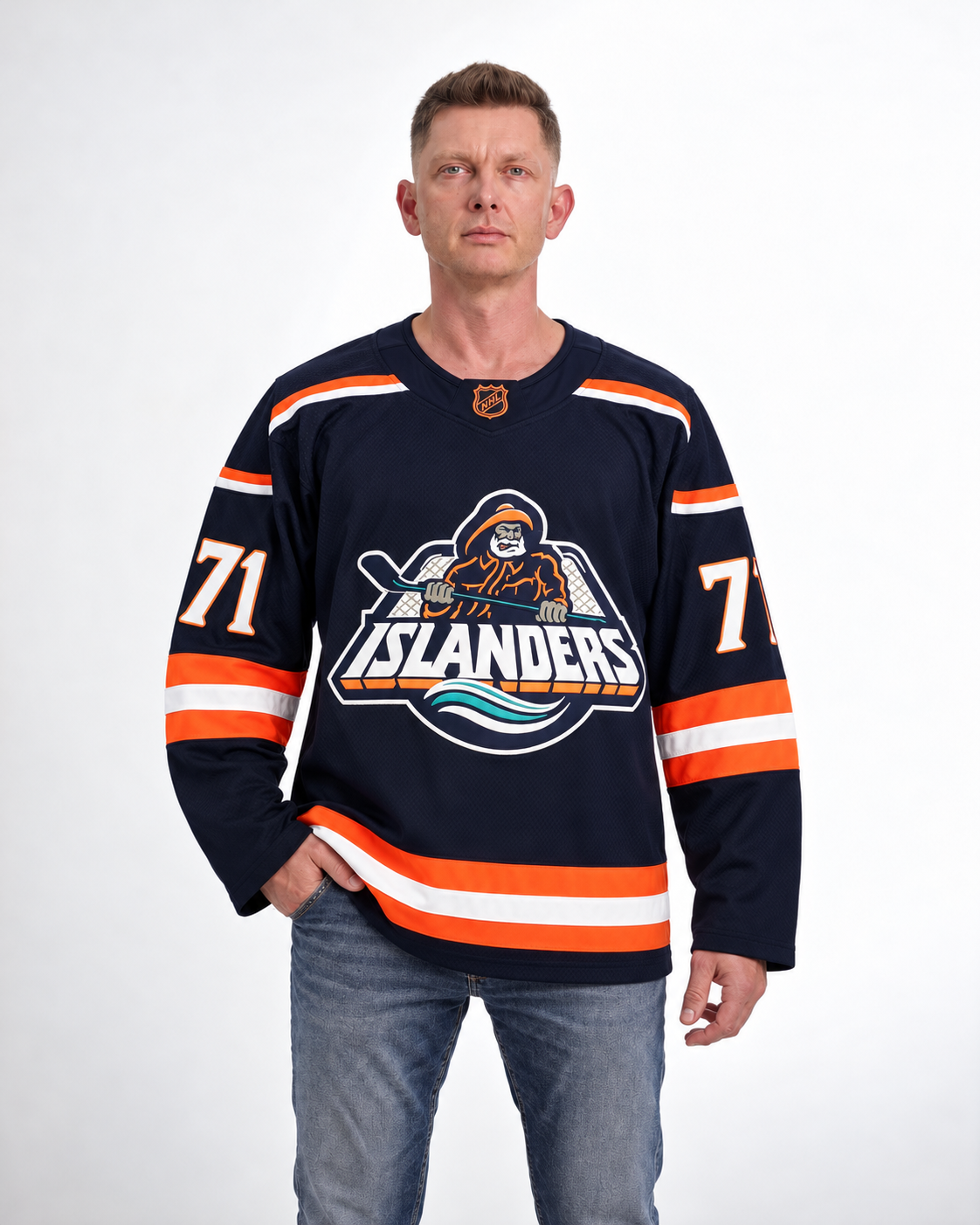 New York Islanders - Matthew Schaefer - Navy Blue - Front