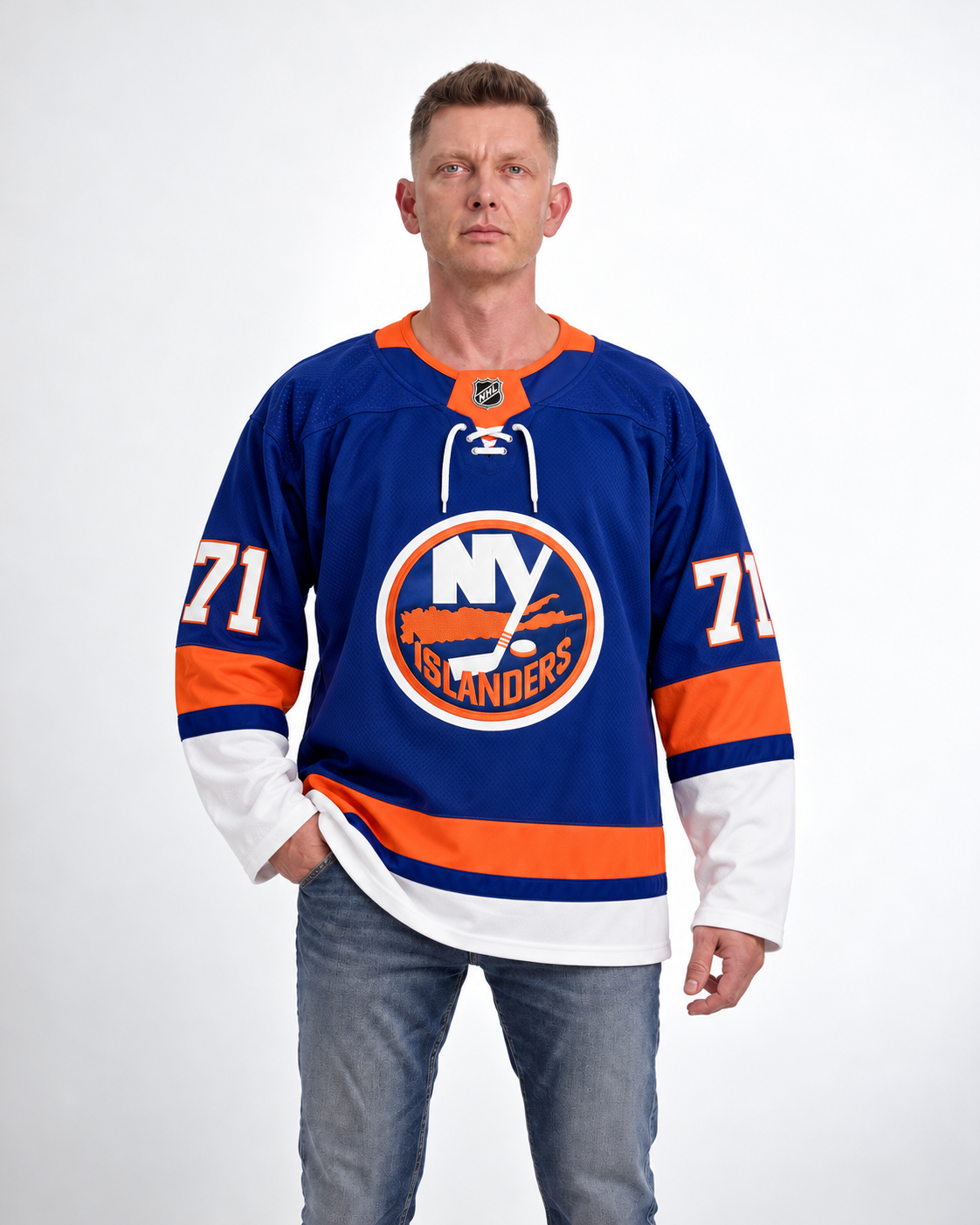 New York Islanders - Matthew Schaefer - Royal Blue - Front