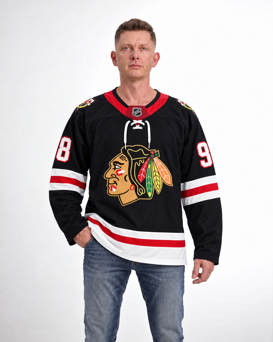 Chicago Blackhawks - Connor Bedard - Black - Front