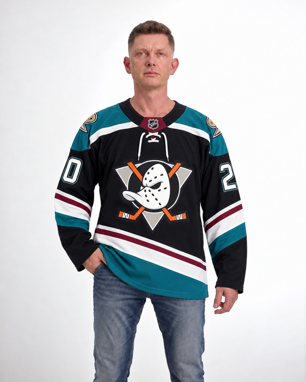 Anaheim Ducks - Chris Kreider - Black - Front