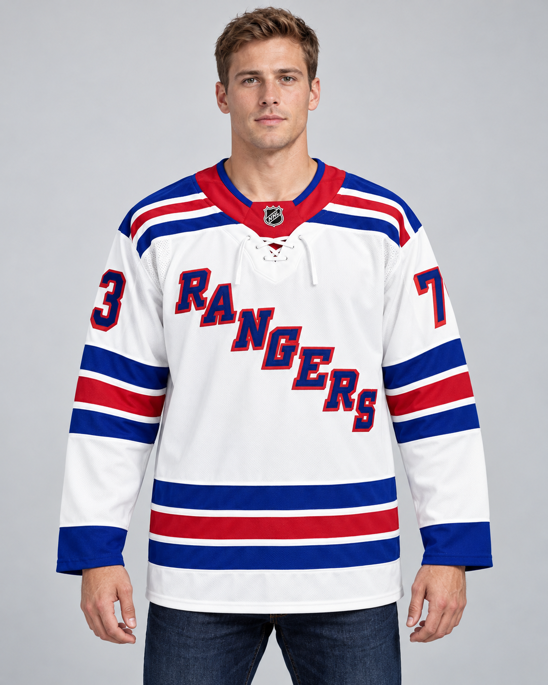 New York Rangers - Matt Rempe - White - Front