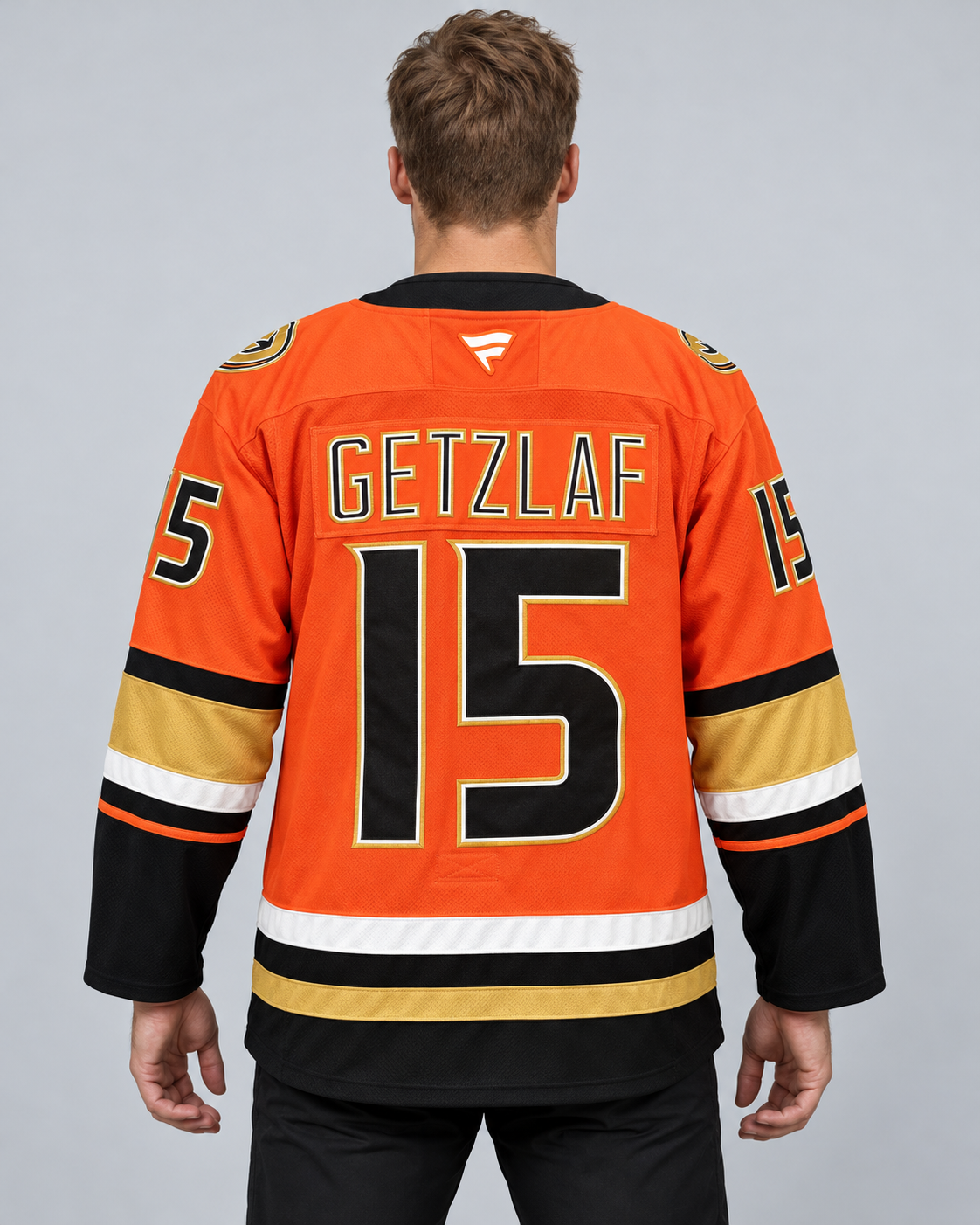Anaheim Ducks - Ryan Getzlaf - Orange - Back