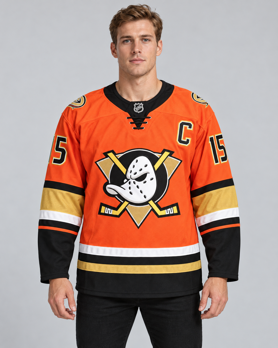 Anaheim Ducks - Ryan Getzlaf - Orange - Front