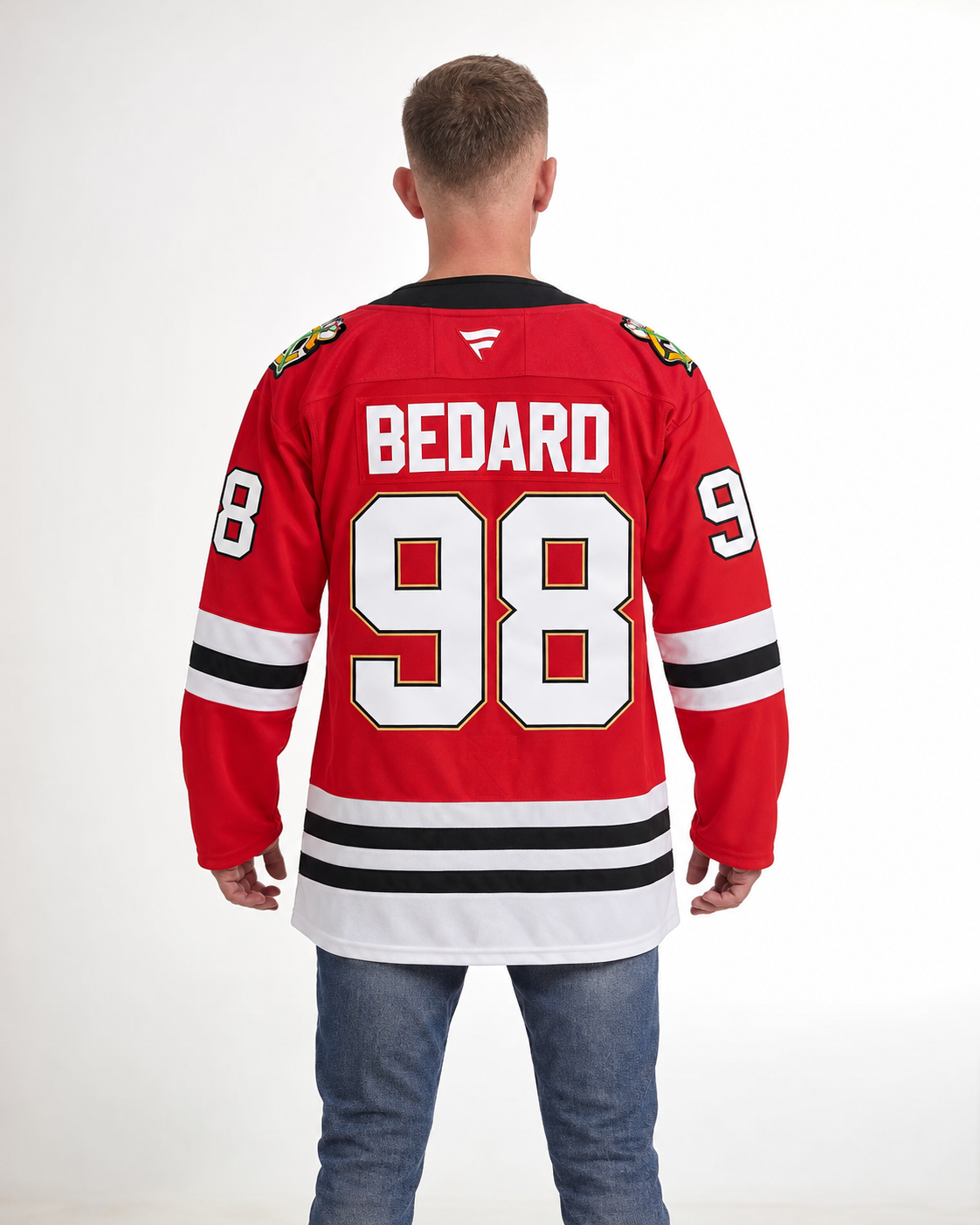 Chicago Blackhawks - Connor Bedard - Red - Back