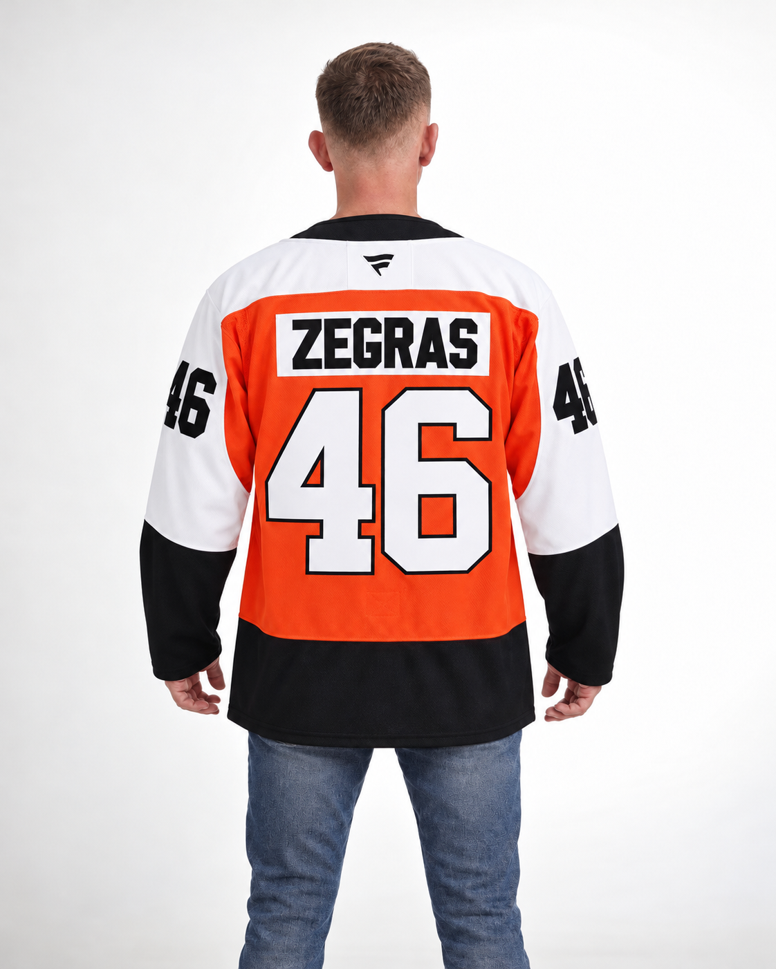 Philadelphia Flyers - Trevor Zegras - Orange - Back