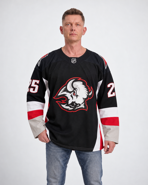 Buffalo Sabres - Owen Power - Black - Front